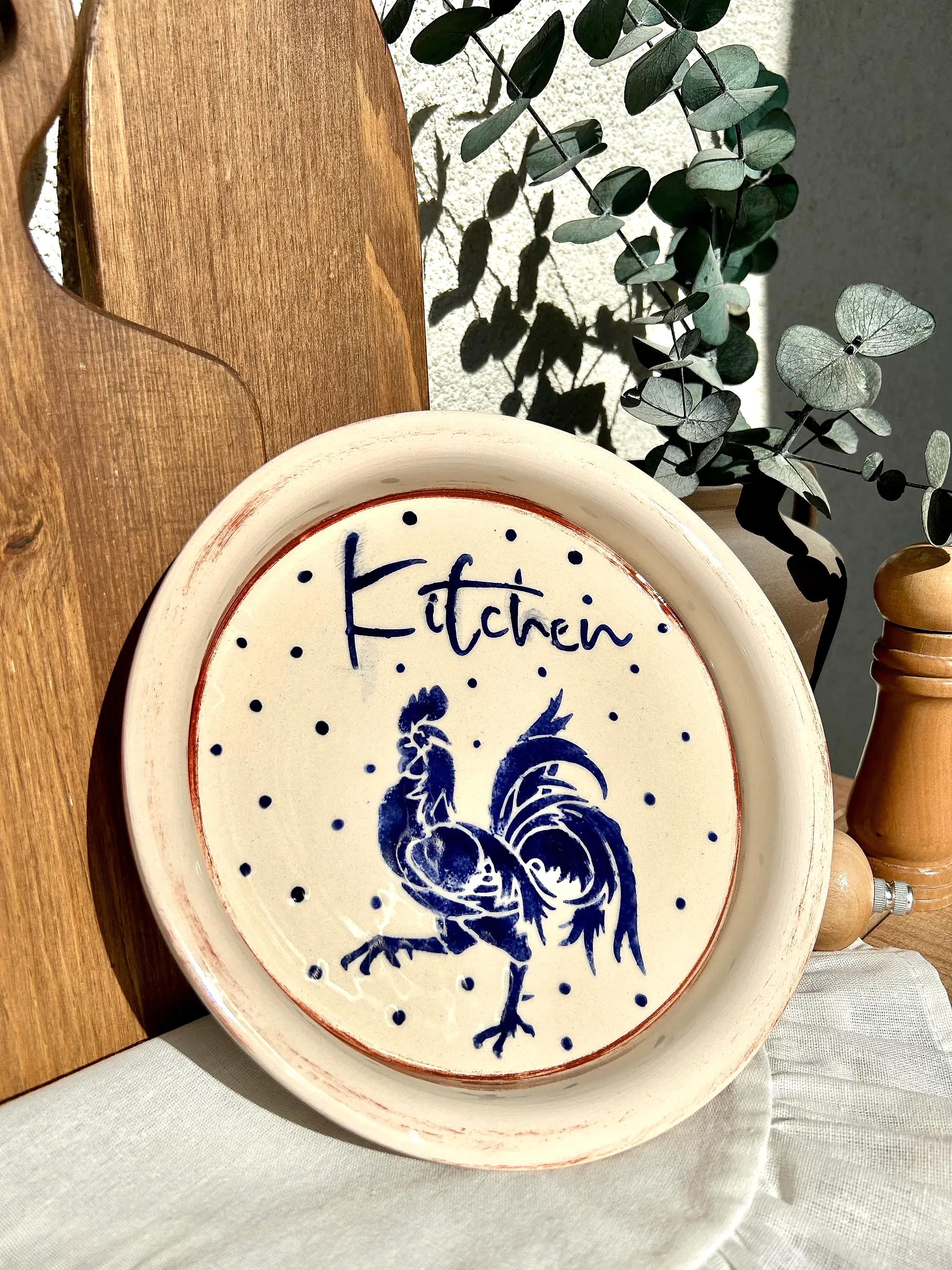 "Kitchen" Horoz Desenli Tabak